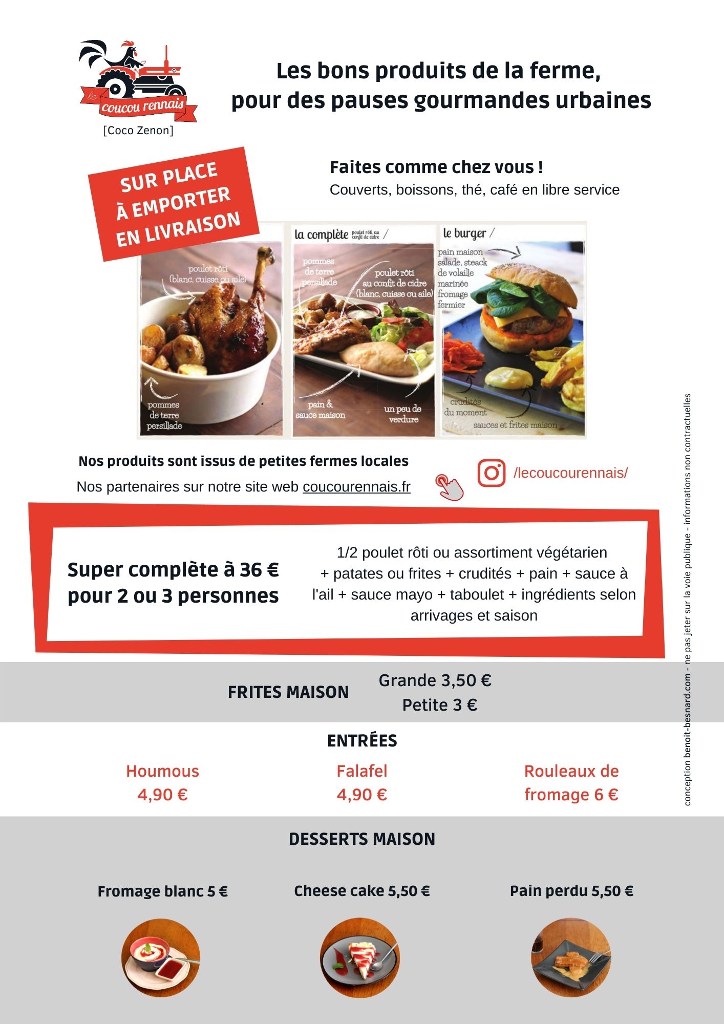 Menu Coucou Rennais